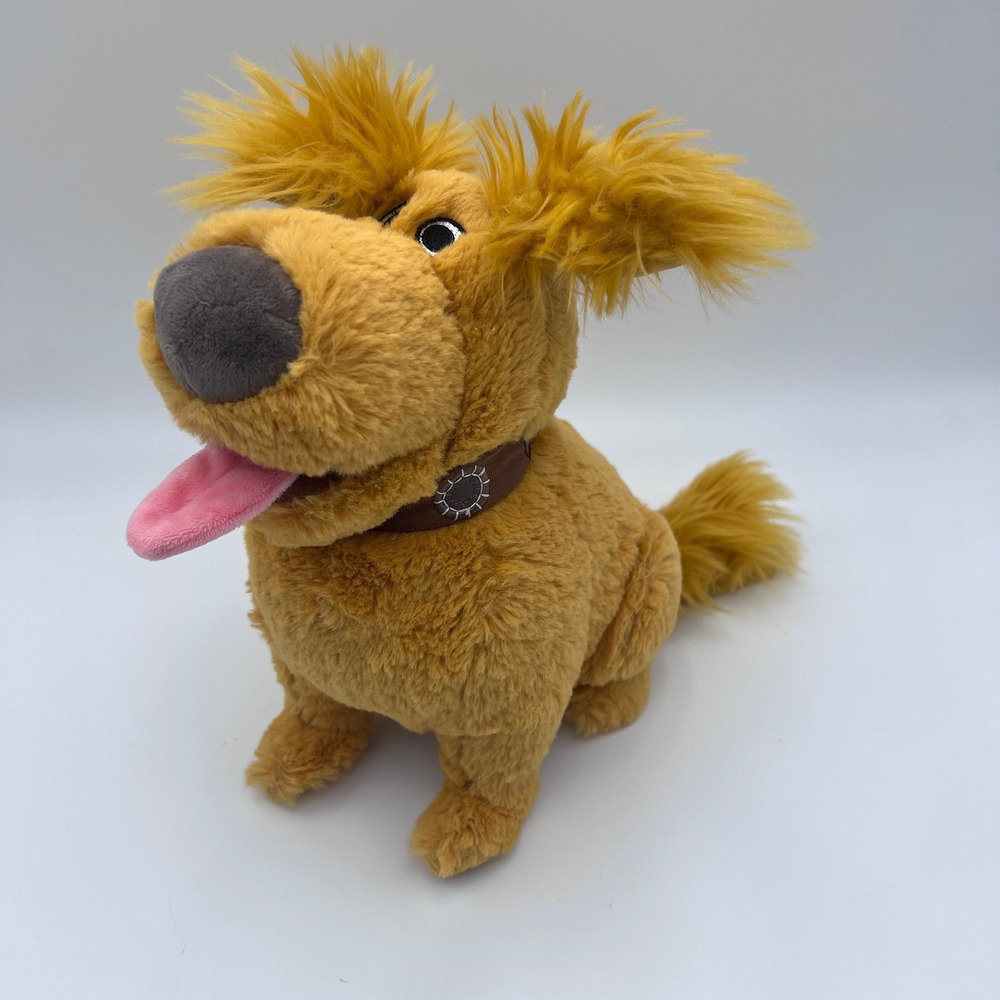 Modern Disney Pixar Up Dug Talking Plush Toy Gold 10in Movie Character Kidcore